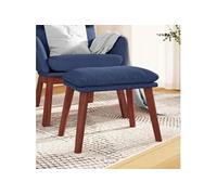 Tabouret 45x29,5x35 cm tissu bleu341461