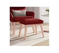 Tabouret 45x29,5x35 cm tissu bordeaux341432