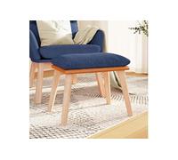 Tabouret 45x29,5x35 cm tissu en similicuir bleu341450