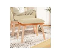 Tabouret 45x29,5x35 cm tissu en similicuir crème341448