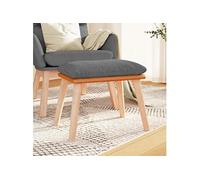 Vidaxl Repose-Pied Gris Clair 45x29,5x39 Cm Tissu Et Similicuir Multicolore