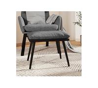 Vidaxl Repose-Pied Gris Clair 45x29,5x39 Cm Tissu Et Similicuir Multicolore