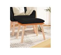 Tabouret 45x29,5x35 cm tissu en similicuir noir341452