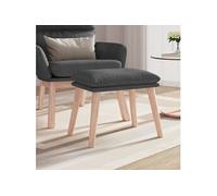 Tabouret 45x29,5x35 cm tissu gris foncé341425