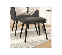 Tabouret 45x29,5x35 cm tissu gris foncé341494