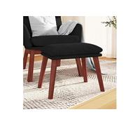 vidaXL Tabouret 45x29,5x35 cm tissu noir341463 Noir G