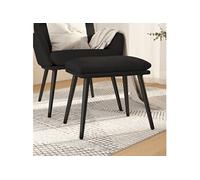 Vidaxl Repose-Pied Noir 45x29,5x39 Cm Tissu Multicolore