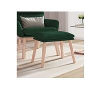 vidaXL Tabouret 45x29,5x35 cm tissu vert foncé341429 Vert G