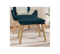 vidaXL Tabouret 45x29,5x35 cm velours bleu341445 Bleu G