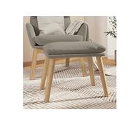 Tabouret 45x29,5x35 cm velours gris clair341435