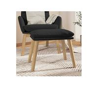 Tabouret 45x29,5x35 cm velours noir341441