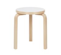 Tabouret 60 en Bouleau Lamellé-collé Blanc