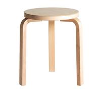Tabouret 60 structure laqué claire clear lacquered solid birch base