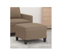 Repose-pied Pouf de Chambre à Coucher Tabouret de Canapé Meuble de Salle de Séjour Maison Intérieur Cappuccino 60x50x41 cm Similicuir