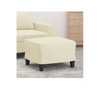 Tabouret 60x50x41 cm similicuir crème349336