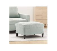 vidaXL Repose-pied 349293 - Velours gris clair 60x50x41 cm