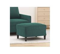 vidaXL Repose-pied pouf tabouret en velours 60x50x41 cm vert foncé