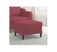 vidaXL Pouf repose-pied Tabouret de chambre à coucher Rouge bordeaux 60x50x41 cm Tissu