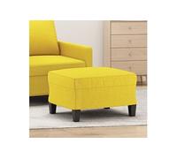 vidaXL Repose-pied Tabouret en tissu 60x50x41 cm Jaune clair