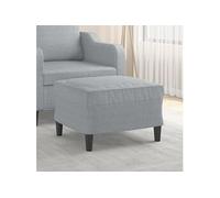 Repose-pied Jaune Clair 70x55x41 cm Tissu Tabouret Pouf Meuble Salon vidaXL