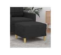 vidaXL Tabouret / Repose-pied 349267 Tissu Noir 60x50x41 cm
