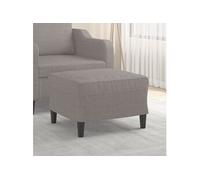 Repose-pied Jaune Clair 70x55x41 cm Tissu Tabouret Pouf Meuble Salon vidaXL