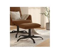 Vidaxl Repose-Pied Marron 60x60x39 Cm Tissu Microfibre Marron