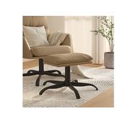 Vidaxl Repose-Pied Cappuccino 60x60x39 Cm Similicuir