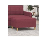Repose-pied Gris Clair 60x50x41 cm Tissu Tabouret Pouf Meuble Salon vidaXL