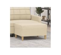 vidaXL Repose-pied 349273 en tissu crème 70 x 55 x 41 cm