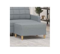 vidaXL Repose-pied 349271, Gris clair, Tissu, 70x55x41 cm