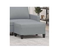 vidaXL Pouf repose-pieds pour chambre & salon Tissu Gris clair 70x55x41 cm