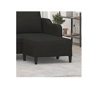 vidaXL Tabouret Repose-pied 349307 Tissu noir 70x55x41 cm