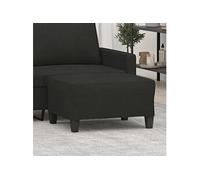 vidaXL Pouf repose-pied Tissu Noir 70x55x41 cm