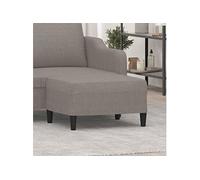 vidaXL Pouf repose-pied Tabouret de canapé Tissu Taupe 70x55x41 cm
