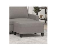 vidaXL Repose-pied pouf Taupe en tissu 70x55x41 cm