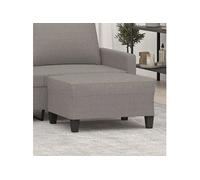 vidaXL Repose-pied pouf Taupe en tissu 70x55x41 cm