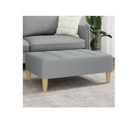vidaXL Repose-pied en tissu gris clair 77x55x31 cm