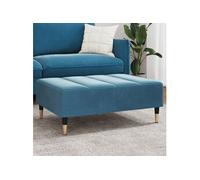 vidaXL Repose-Pied Bleu 77x55x31 cm Velours