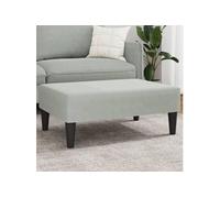 vidaXL Tabouret 77x55x31 cm velours gris clair379557 Gris clair G