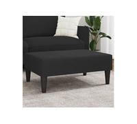 vidaXL Repose-pied velours 77x55x31 cm Noir