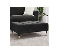 Repose-pied gris clair 77x55x31 cm velours tabouret tabouret de canapé vidaXL