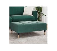 vidaXL Repose-pied vert foncé 77x55x31 cm velours