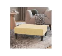 Vidaxl Repose-Pied Crème 78x56x32 Cm Velours