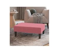 Repose-pied Rose 78x56x32 cm Velours Tabouret de Canapé Pouf Salon vidaXL