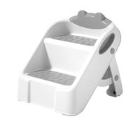 Tabouret à 2 marches pour salle de bain pour enfants Marchepied pliable pour tout-petits Facile à transporter Échelle Assistant Tabouret pour enfants