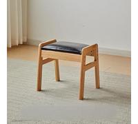 Tabouret à chaussures en bois massif, repose-pieds multifonction avec siège rembourré, repose-pieds en forme de A pour chambre à coucher, salon, balcon, salon, couloir, studio