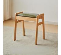Tabouret à chaussures rustique en bois massif multifonctionnel, repose-pieds rembourré en forme de A, banc d'entrée pour chambre à coucher, salon, balcon, couloir, studio, meuble élégant et polyvalent