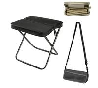 Tabouret à dos pliable - Mini chaise de camping d'extérieur avec sac de transport zippé, parfait pour la pêche, les voyages et les pique-niques