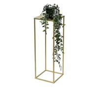 Tabouret à fleurs métal doré carré support à fleurs table d'appoint colonne...